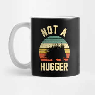 Not A Hugger Funny Porcupine Lover Mug